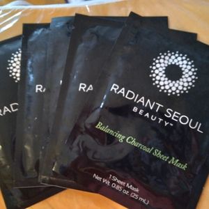 Set of 5 Radiant Seoul Beauty sheet masks